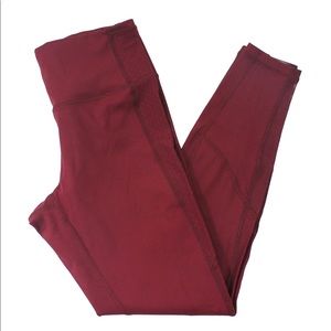 Lululemon Deep Rouge Body Con Tight